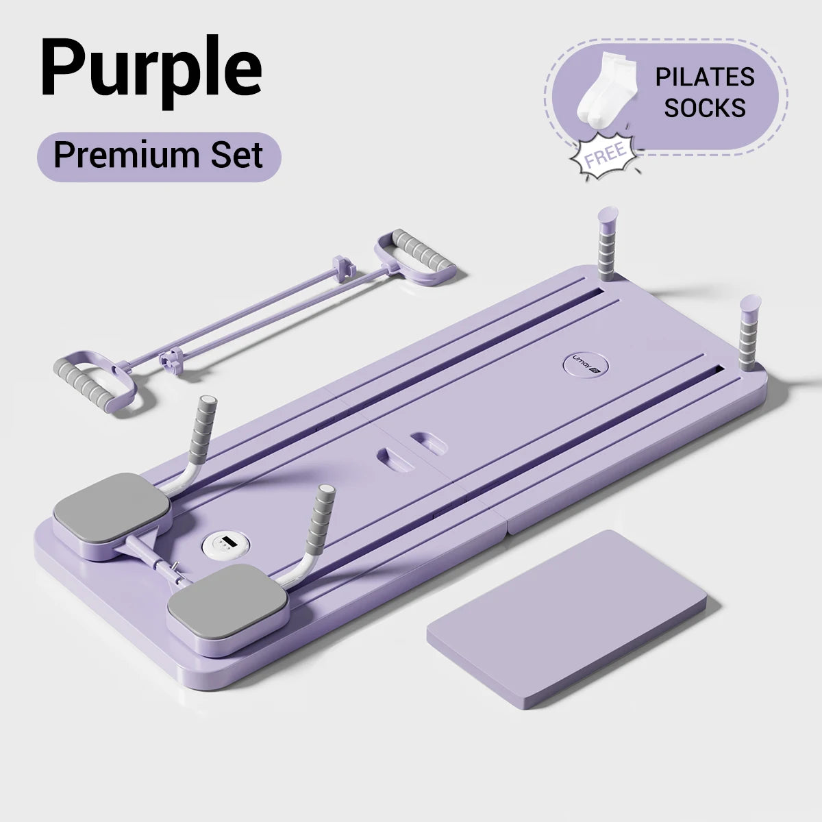 UMAY Multifunctional Home Pilates Board Adjustable Resistance With Timer Core Training Fitness Equipment