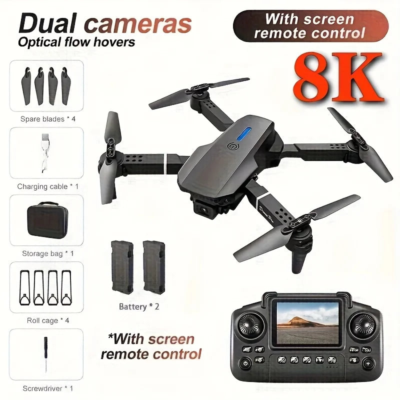 Foldable Drone With Dual Cameras 8K Screen Return To Home