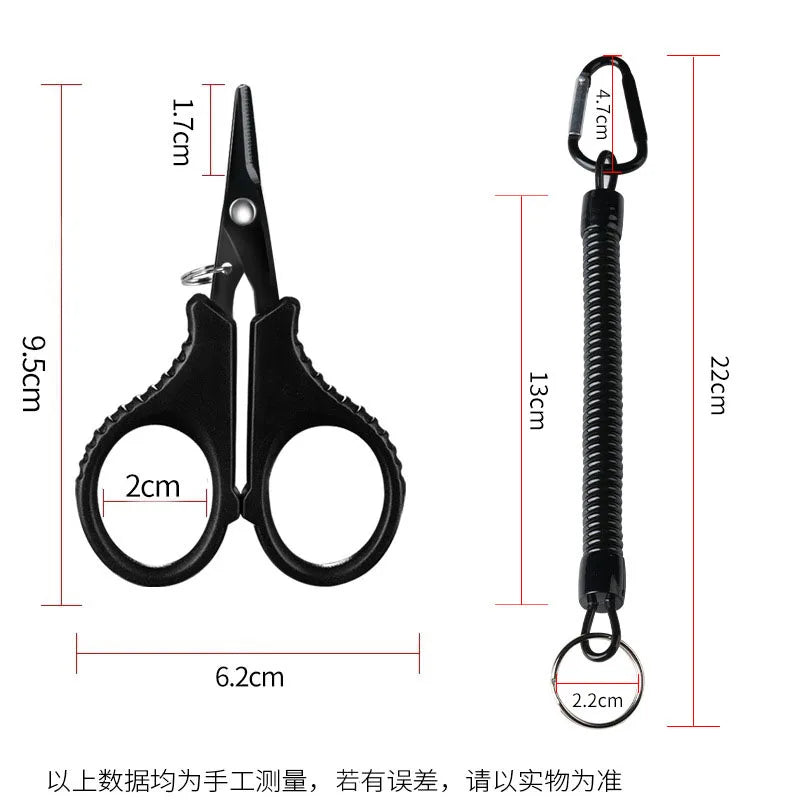 1set Titanium Coating Stainless Steel Fishing Scissor Plier Cut PE Braid Line Cutter Plies Carp Outdoor Fishing Accessories Tool