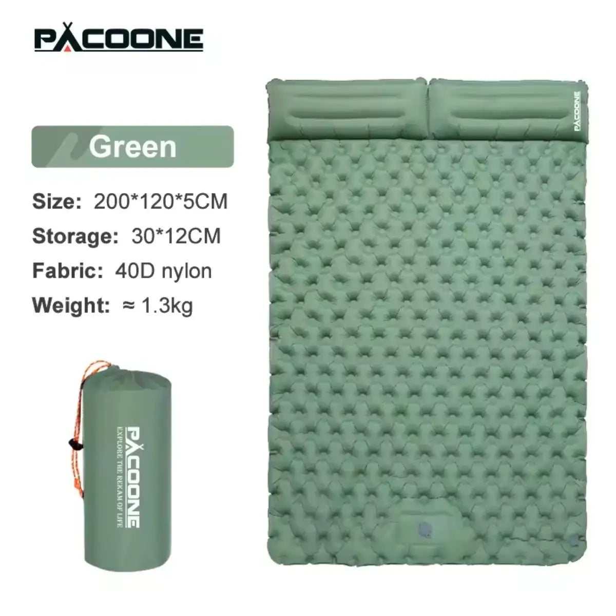 Foldable Outdoor Camping Inflatable Mattress - Warm, Ultra-Wide, Thick, Ultra-Light - Double-Use for Indoor Sleeping,