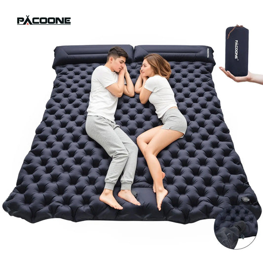 Foldable Outdoor Camping Inflatable Mattress - Warm, Ultra-Wide, Thick, Ultra-Light - Double-Use for Indoor Sleeping,