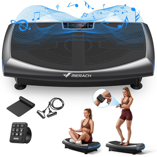 MERACH 4D Vibration Plate Exercise Machine For Full Body Workouts