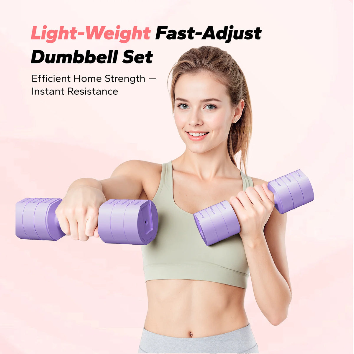 MERACH Adjustable Dumbbell Set With Safety Lock For Home Workouts