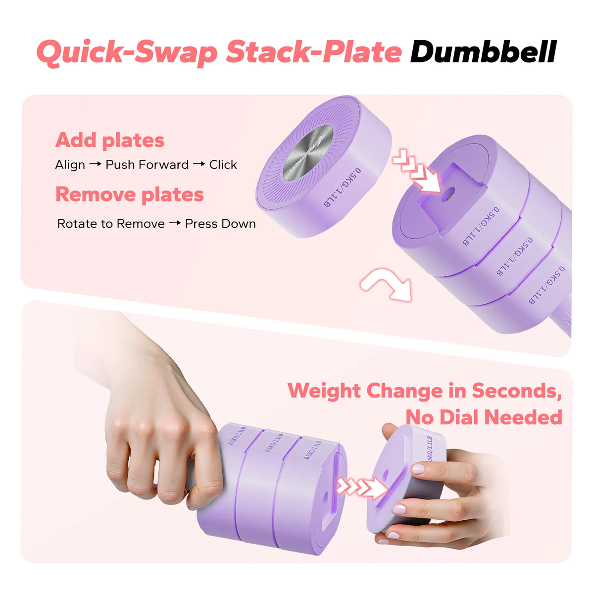 MERACH Adjustable Dumbbell Set With Safety Lock For Home Workouts