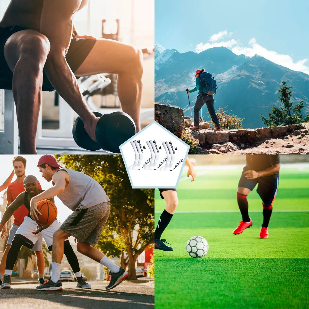 Non-Slip Football Socks 4 Pairs Soft Cushion Soccer Sports Socks for Training Football Matches Best Choice 2026