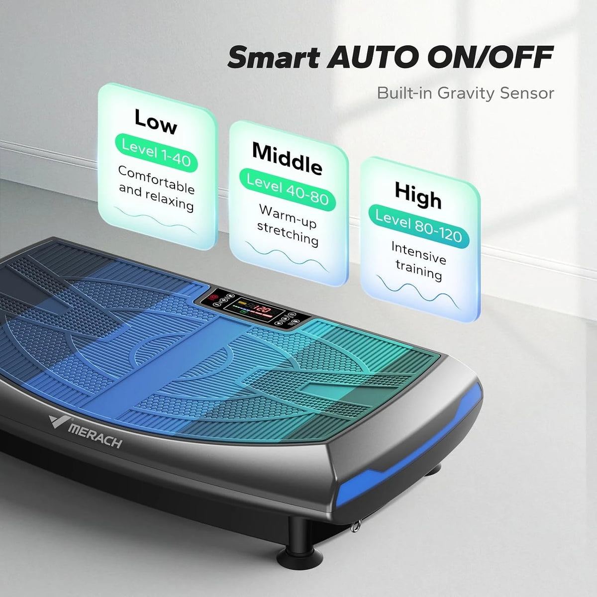 MERACH 4D Vibration Plate Exercise Machine For Full Body Workouts