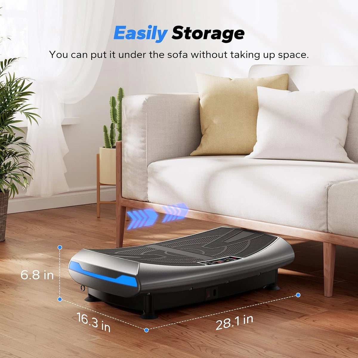 MERACH 4D Vibration Plate Exercise Machine For Full Body Workouts