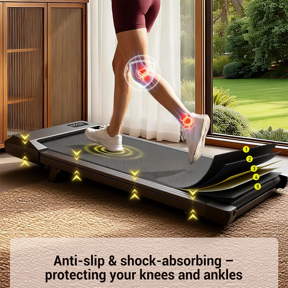 Superun Portable Under Desk Walking Pad Mini Treadmill With LCD Screen