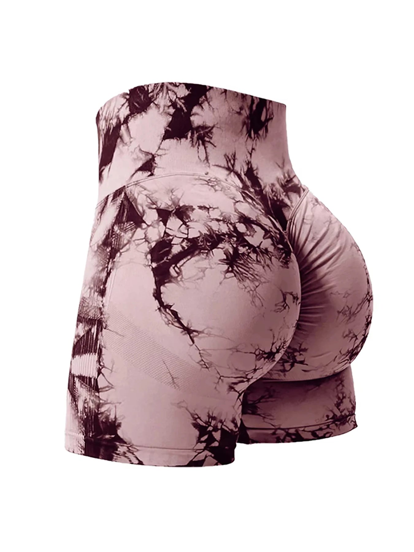 CHRLEISURE Tie Dye Butt Lifting Gym Shorts