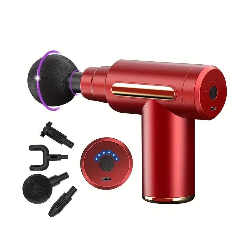 Massage Gun Fascia Deep Muscle Relax Body Neck Massager Electric Fitness Equipment Noise Reduction Male Female