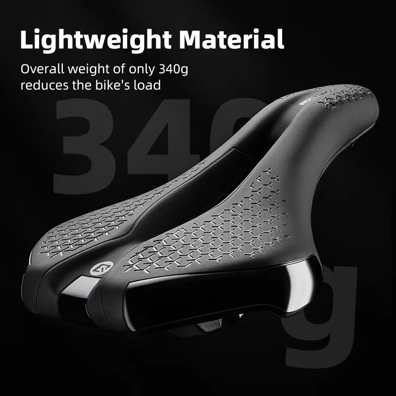 ROCKBROS Local Ship Bicycle Saddle Hollow Breathable Shockproof Cycling Seat PU Non-Slip Leather Cushion Lightweight Bike Saddle