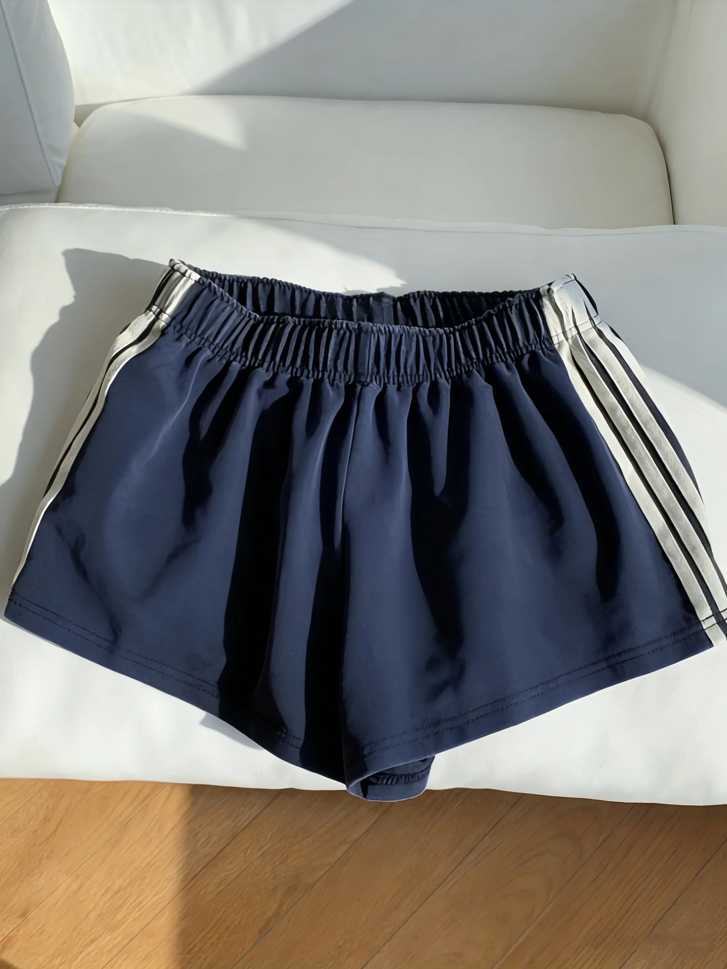 Drawstring Sports Shorts Women Athleisure Comfort Fit All Season
