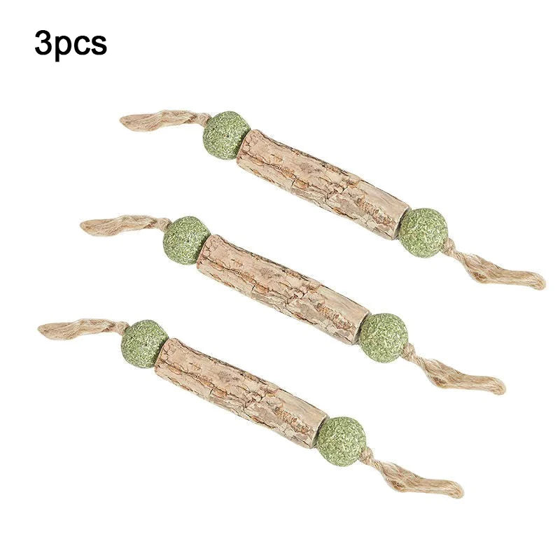 1Pcs Natural Silvervine Matatabi Cat Chew Stick Catnip Molar Tooth Cleaning Stick Kitten Teeth Grinding Oral Care Cat Snack Toy