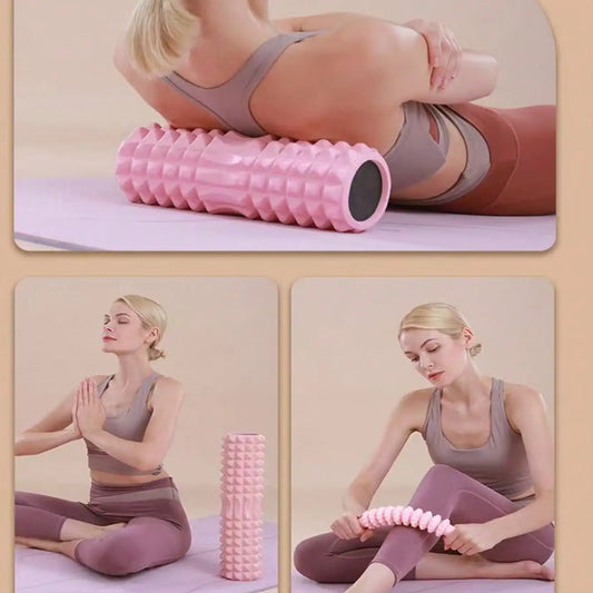 45*13cm Foam Roller - Deep Tissue Massage Muscle Roller And Stretching Device, Intensity And Myofascial Trigger Point Release