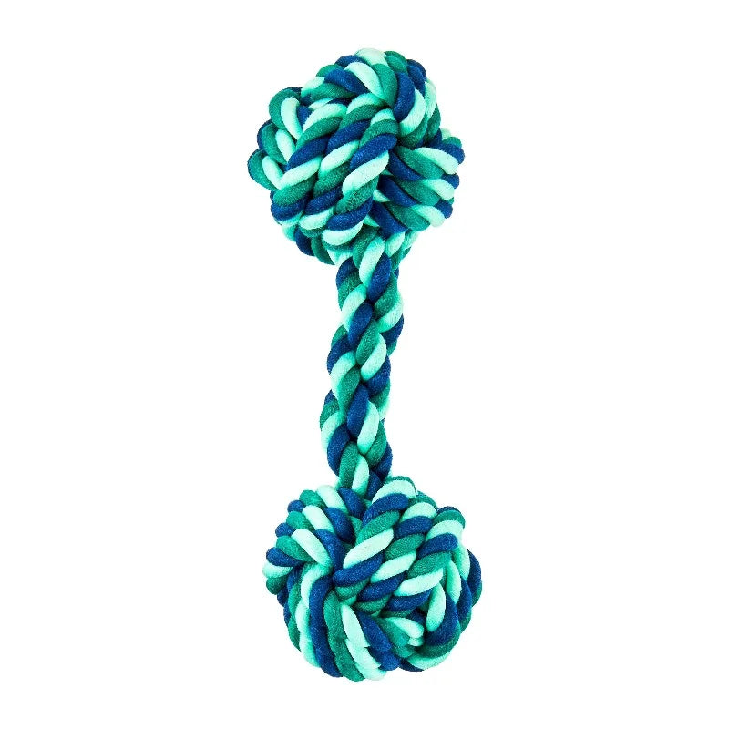 2 Knot Rope Dog Chew Toy， Polyester