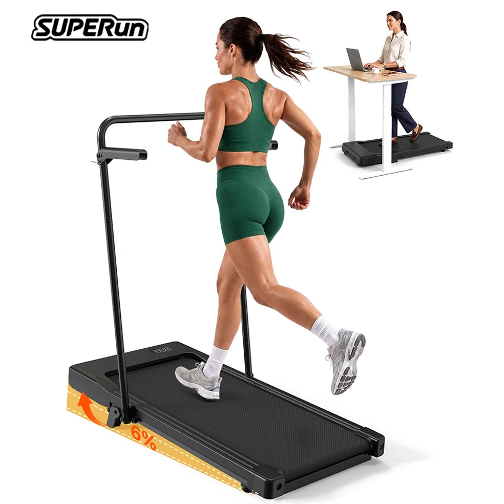 Superun Folding Treadmill With Incline For Home Walking And Running