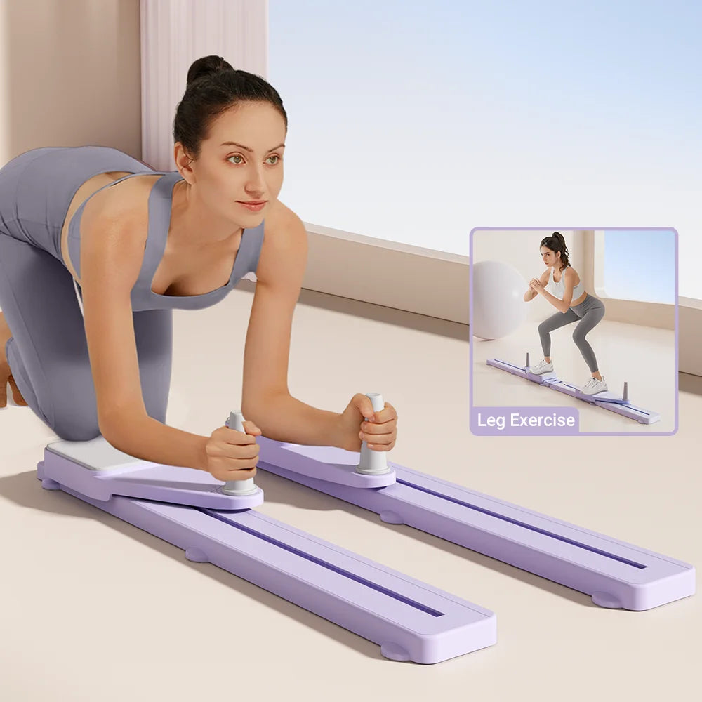 UMAY Multifunctional Home Pilates Board Adjustable Resistance With Timer Core Training Fitness Equipment