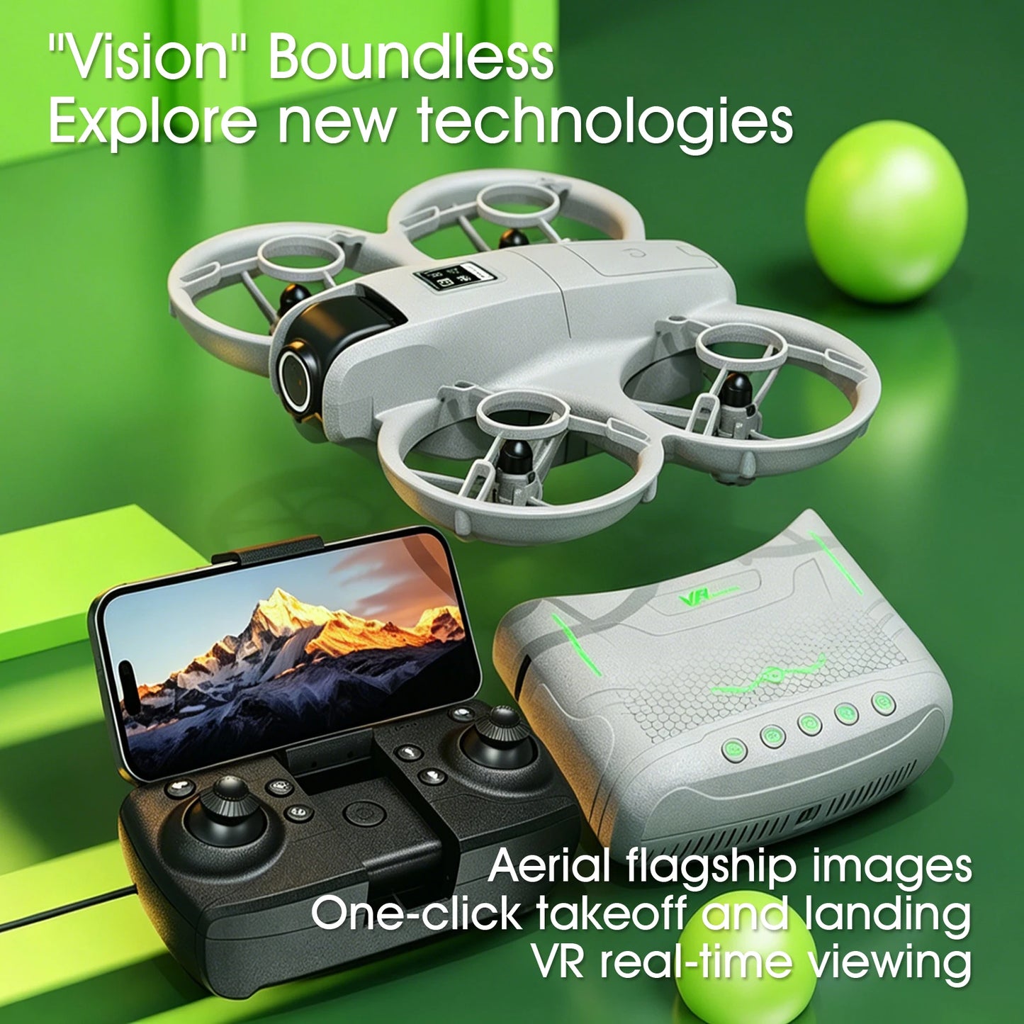 Mini Beginner Drone With VR Suite And Real Time Control
