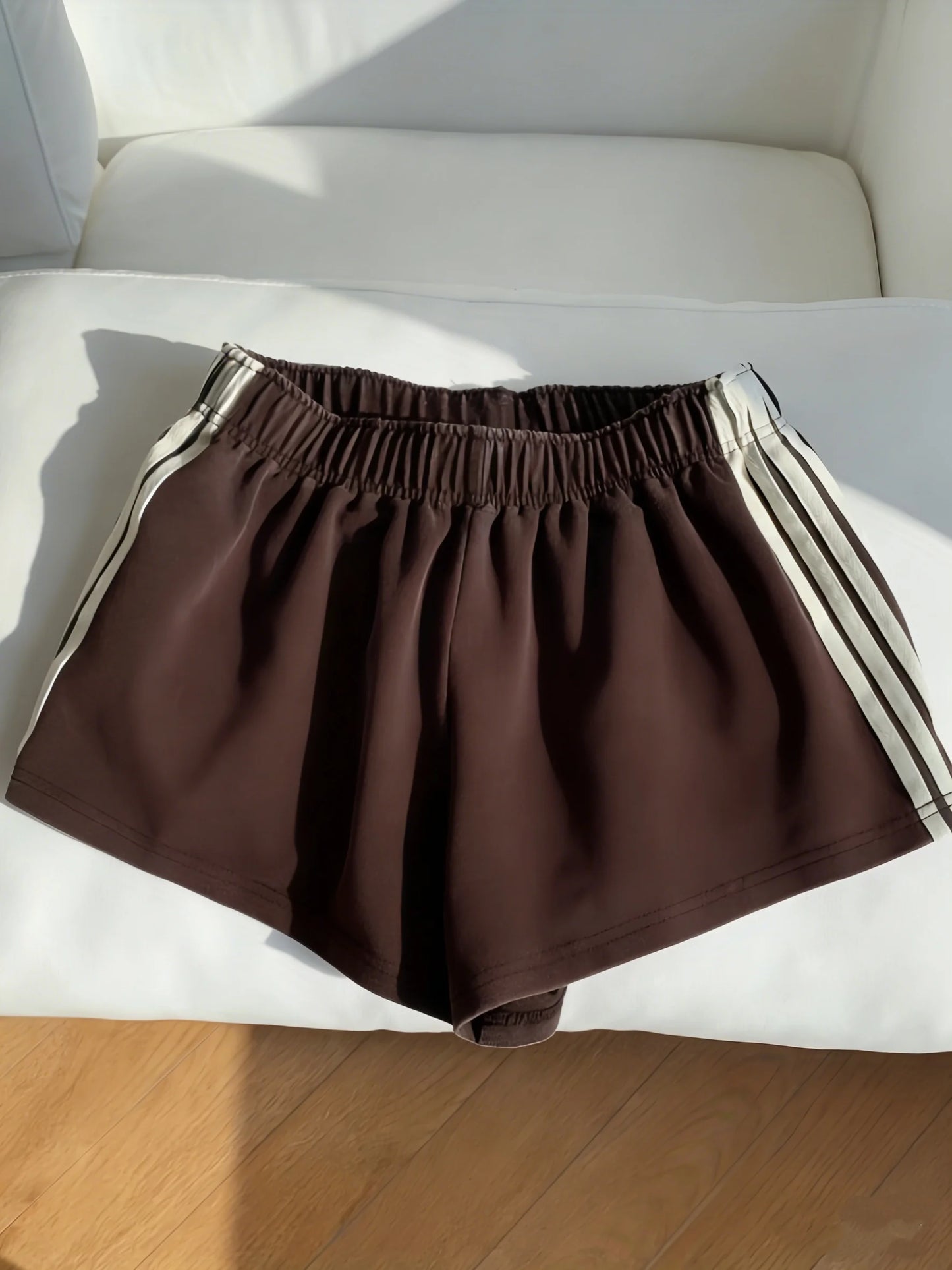 Drawstring Sports Shorts Women Athleisure Comfort Fit All Season