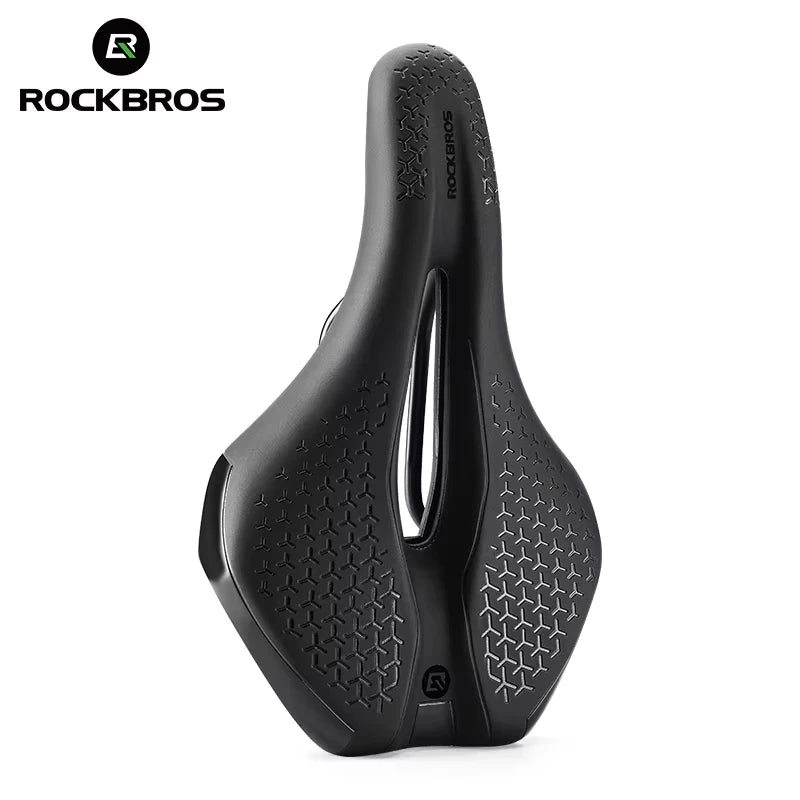 ROCKBROS Local Ship Bicycle Saddle Hollow Breathable Shockproof Cycling Seat PU Non-Slip Leather Cushion Lightweight Bike Saddle