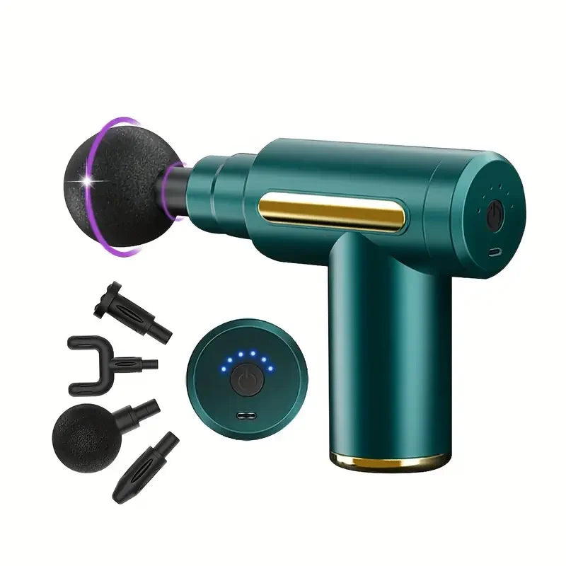 Massage Gun Fascia Deep Muscle Relax Body Neck Massager Electric Fitness Equipment Noise Reduction Male Female