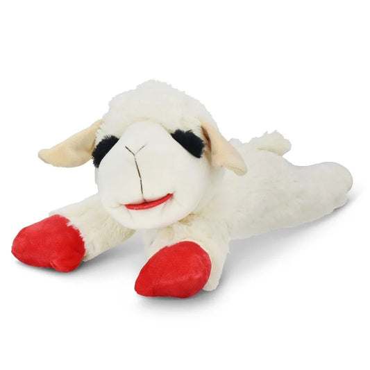 Jumbo Lamb Chop Plush Dog Toy with Squeaker, 18 inches