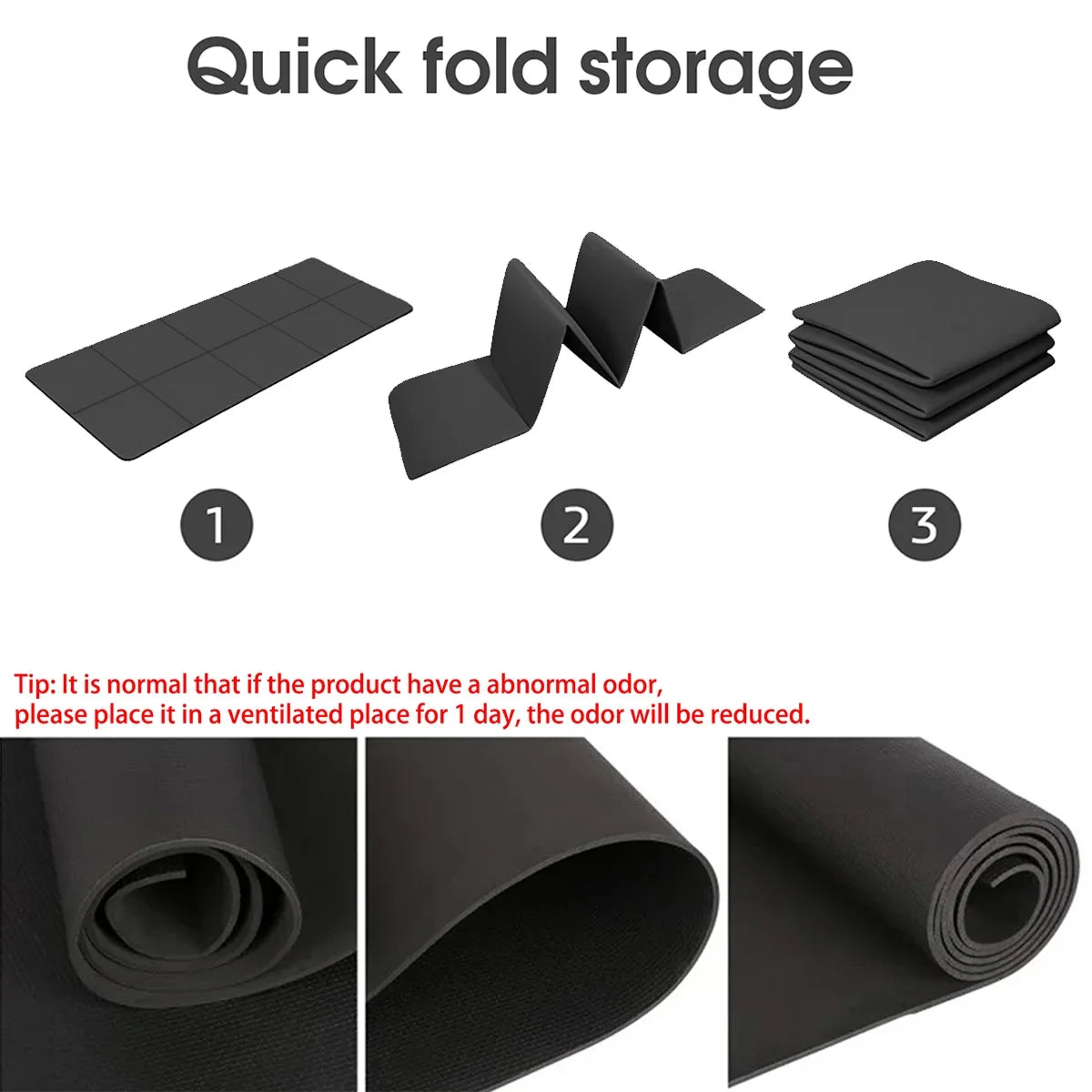 Eco Friendly Foldable Yoga Mat For Travel And Home Workouts