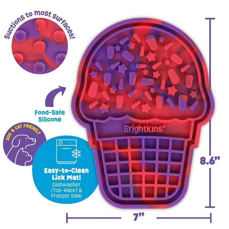 Pup Cone Lick Mat, Enrichment and Interactive Dog Toys