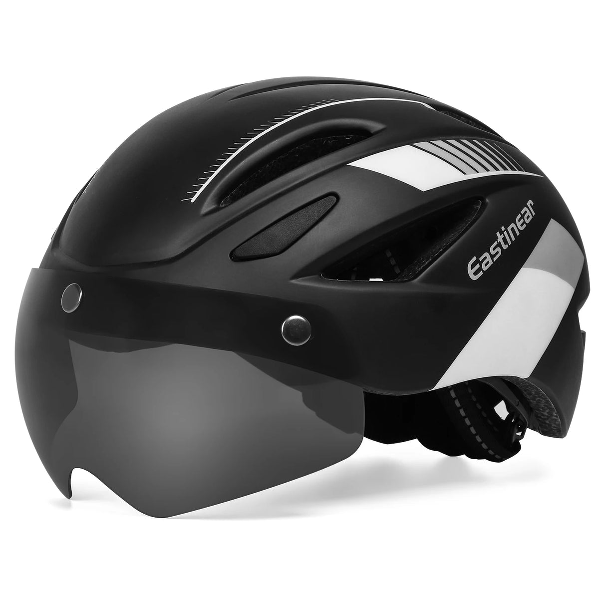 MTB Bike Helmet with Magnetic Goggles for Men Women Adults Bicycle Safety Caps with USB LED Taillight Mountain Road Bike Scooter Racing Cycling Helmets