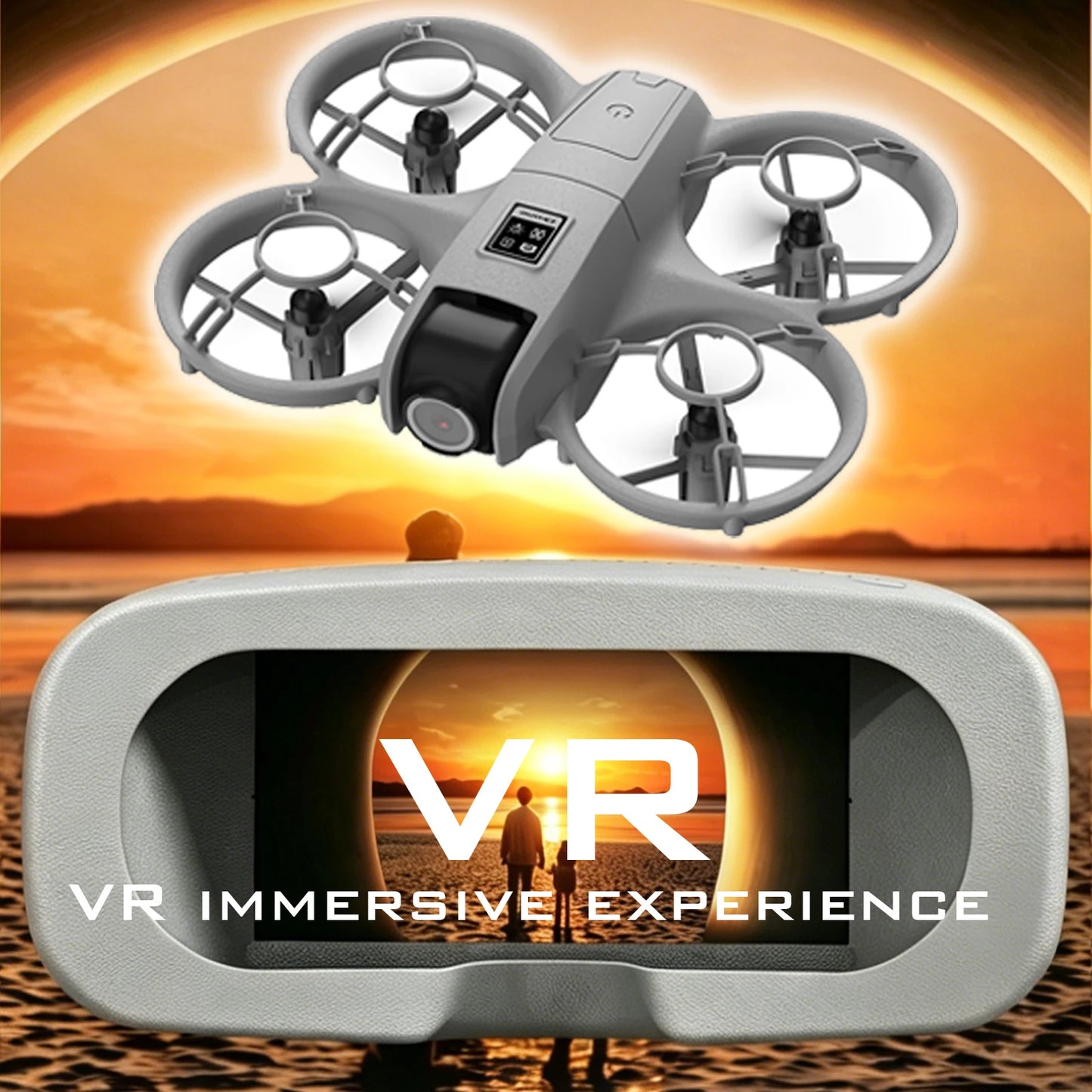 Mini Beginner Drone With VR Suite And Real Time Control