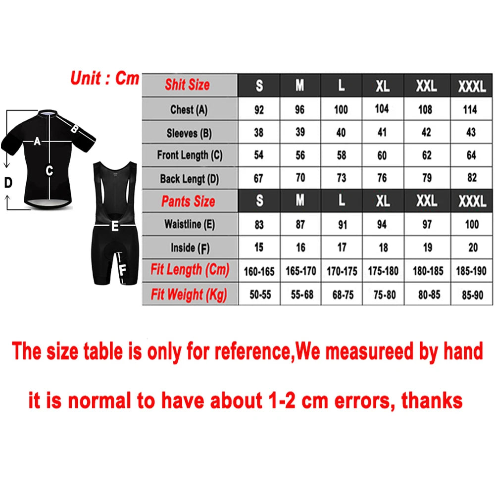 UAE Cycling Maillot Jersey Shorts Set For Men And Women