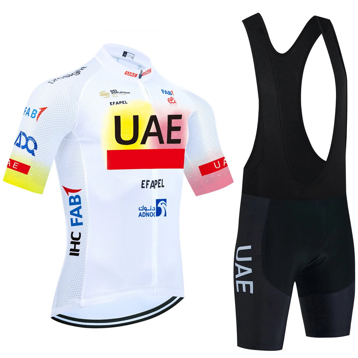 UAE Cycling Maillot Jersey Shorts Set For Men And Women