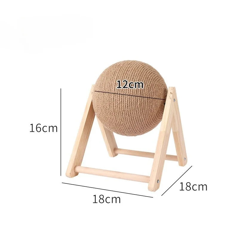 Pet Cat Scratching Ball Kitten Sisal Rope Grinding Paws Claw Interactive Pet Toy