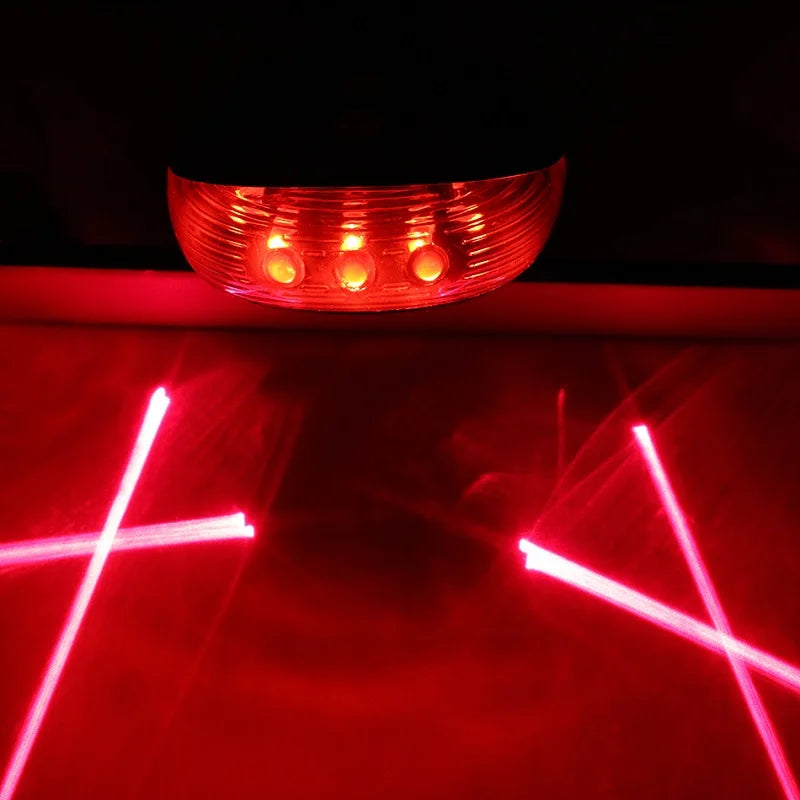 Bike Tail Light With 2 Lasers And 5 LEDs Waterproof