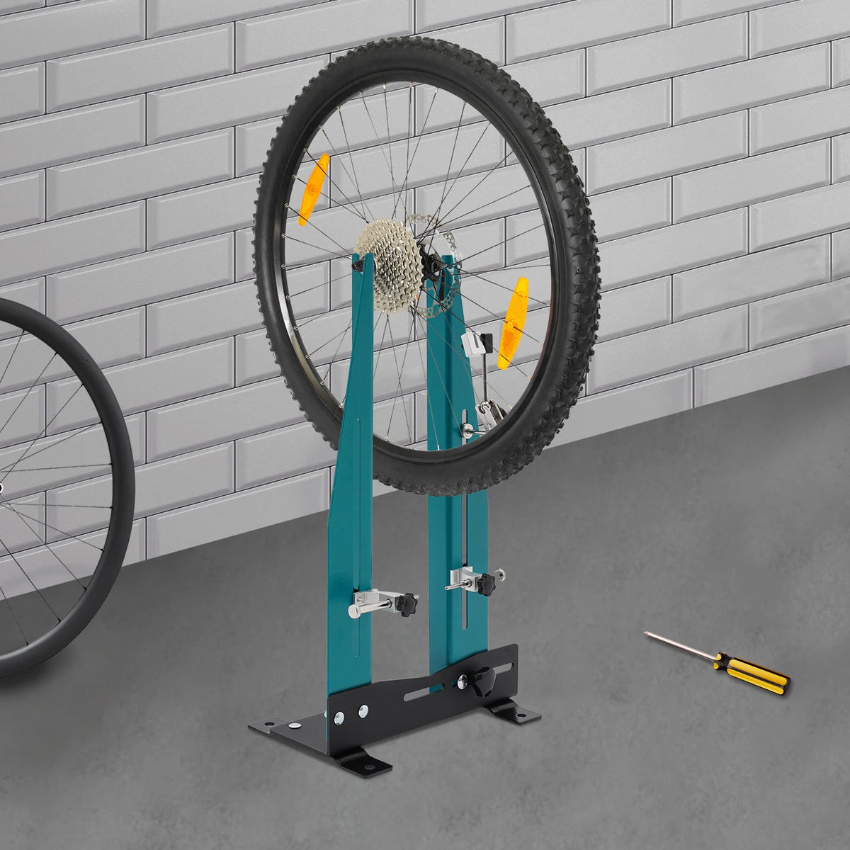 Professional Bike Wheel Truing Stand Adjustable 9-15cm for MTB Road E-Bike Disc Brake 140-180mm DIY Tool Easy Install Portable