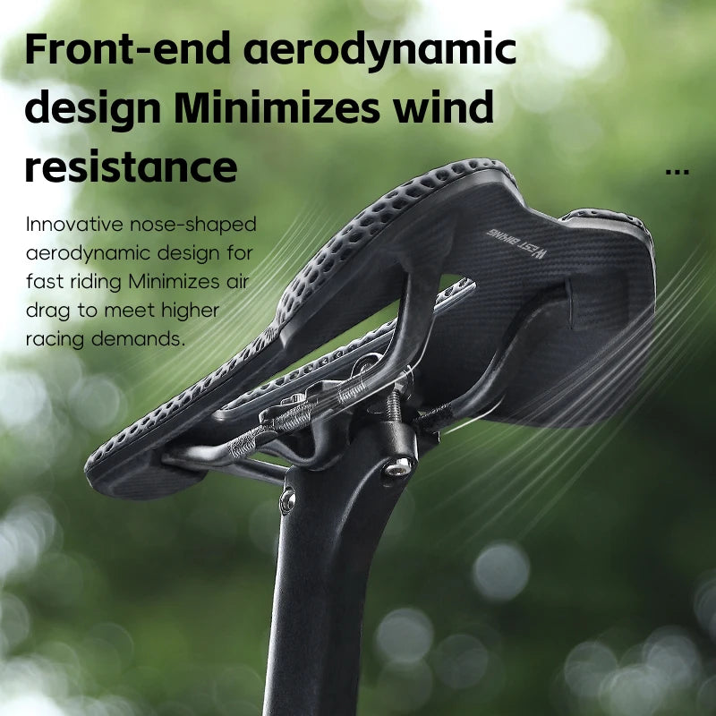 West Biking 3D Printed Road Bike Saddle Carbon Fiber