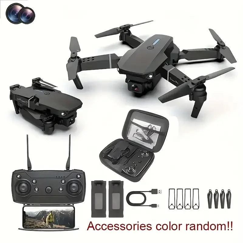4K Pro Drone With Wide Angle Dual HD Camera Foldable