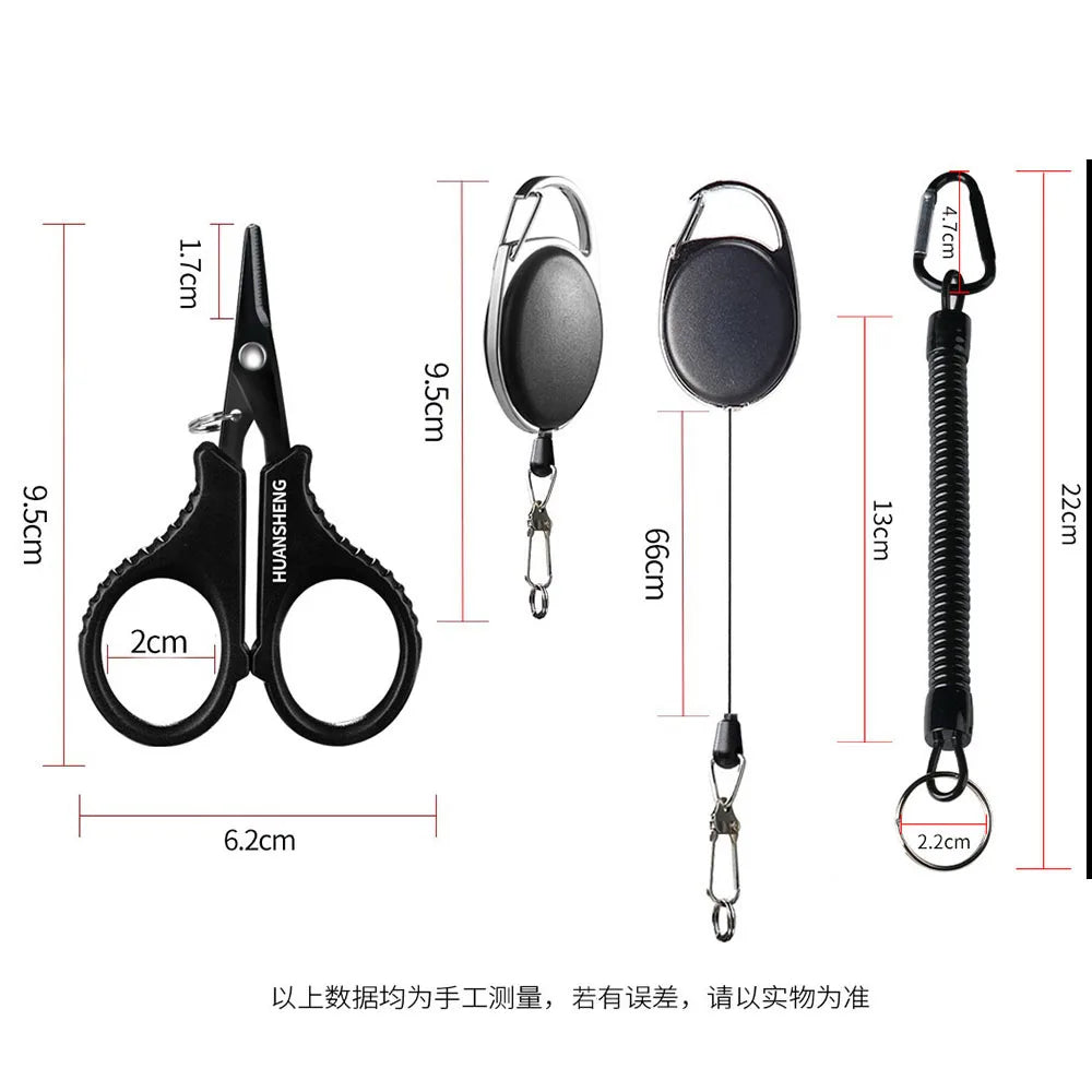 1set Titanium Coating Stainless Steel Fishing Scissor Plier Cut PE Braid Line Cutter Plies Carp Outdoor Fishing Accessories Tool