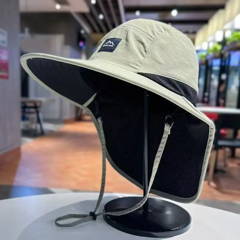 Summer Sun Hat for Man Woman Hiking Camping Fishing Hat UV Protection Sunscreen Hat Outdoor Breathable Fisherman Sun Cap