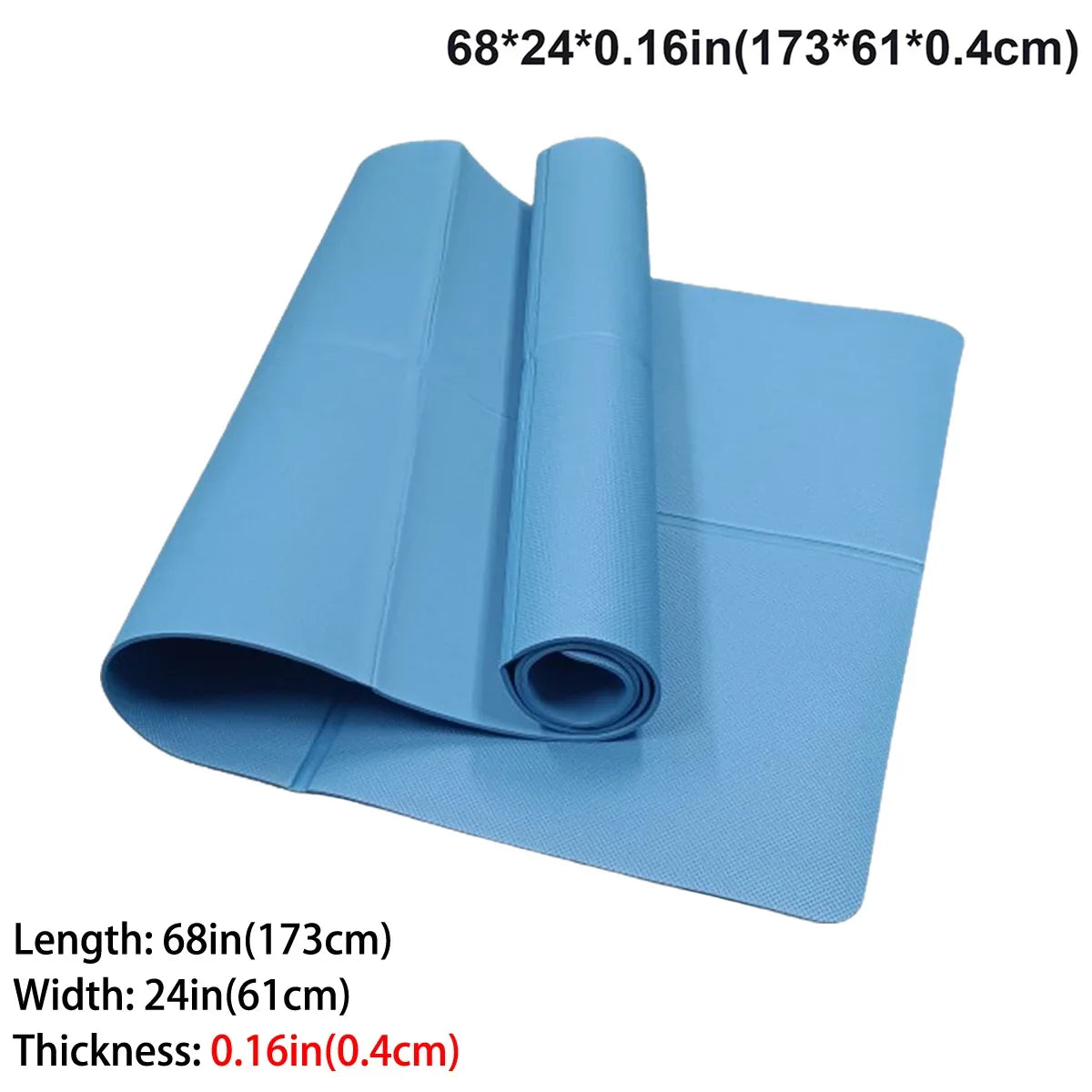 Eco Friendly Foldable Yoga Mat For Travel And Home Workouts