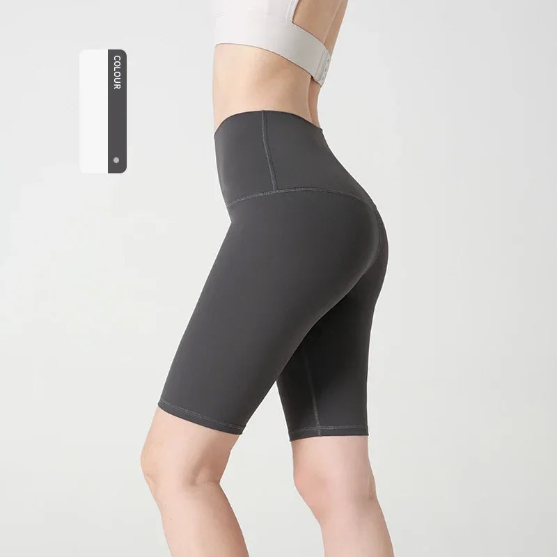 Women Yoga Shorts Athletic Nylon Seamless Breathable Summer Workout Pants