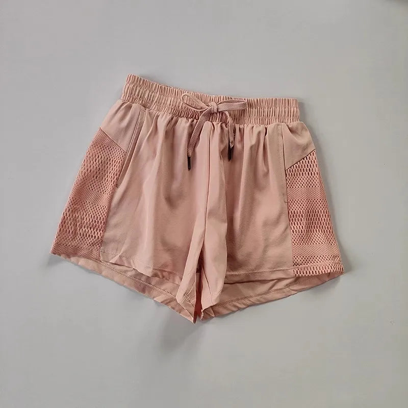 Womens Quick Dry Sports Shorts With Pockets For Running