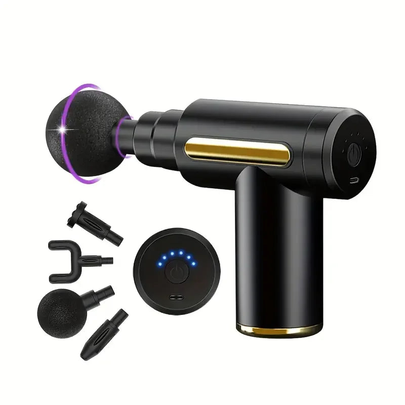 Massage Gun Fascia Deep Muscle Relax Body Neck Massager Electric Fitness Equipment Noise Reduction Male Female