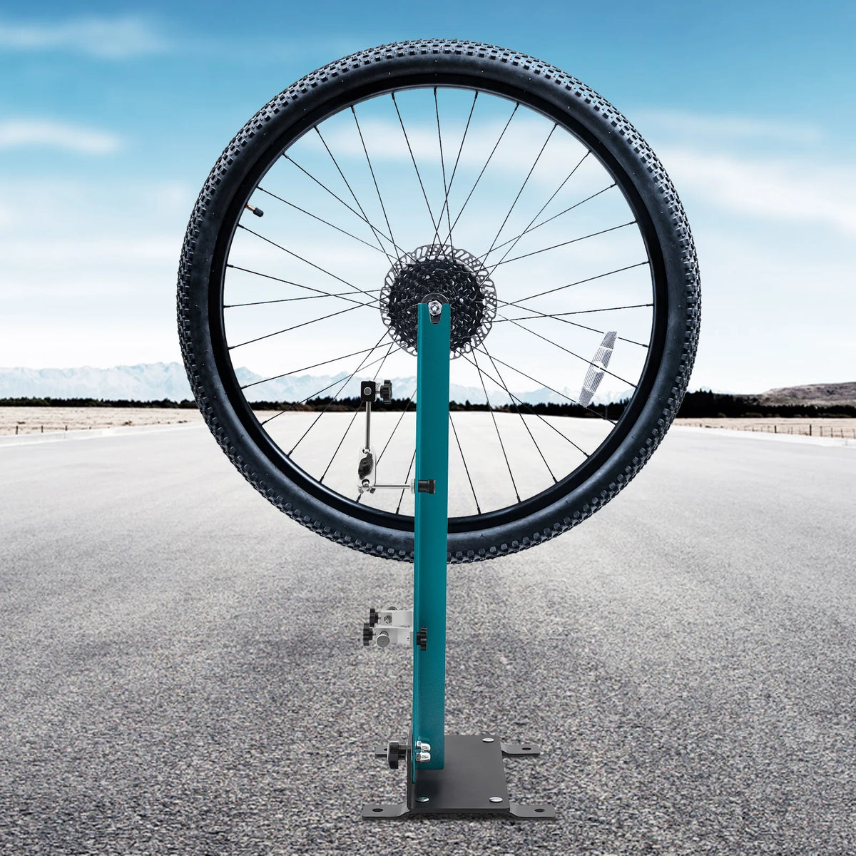 Professional Bike Wheel Truing Stand Adjustable 9-15cm for MTB Road E-Bike Disc Brake 140-180mm DIY Tool Easy Install Portable