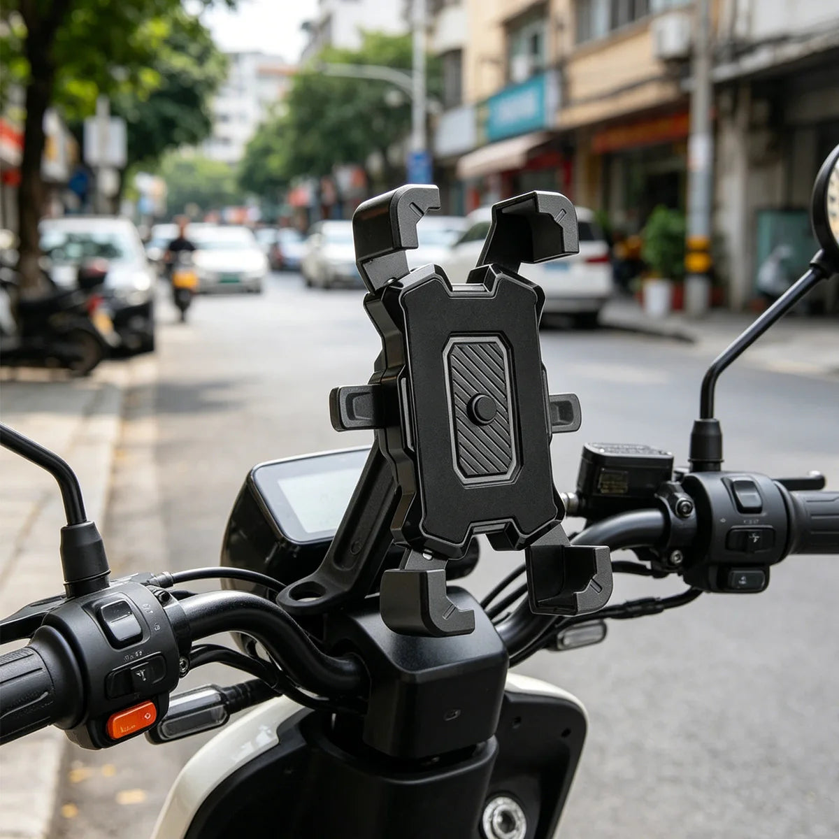 Bike Phone Holder 360° Rotatable Universal Bicycle Motorcycle Phone Holder Stand Shockproof Bracket GPS Clip For iPhone Samsung