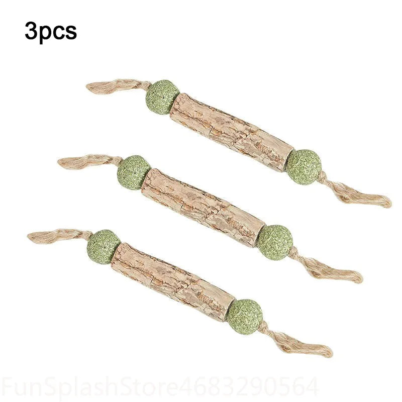 1Pcs Natural Silvervine Matatabi Cat Chew Stick Catnip Molar Tooth Cleaning Stick Kitten Teeth Grinding Oral Care Cat Snack Toy
