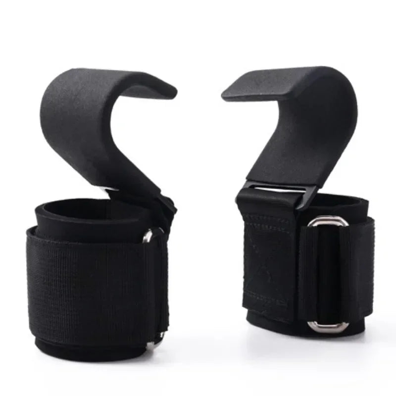 Non Slip Weight Lifting Hooks And Straps For Deadlift And Pull Ups