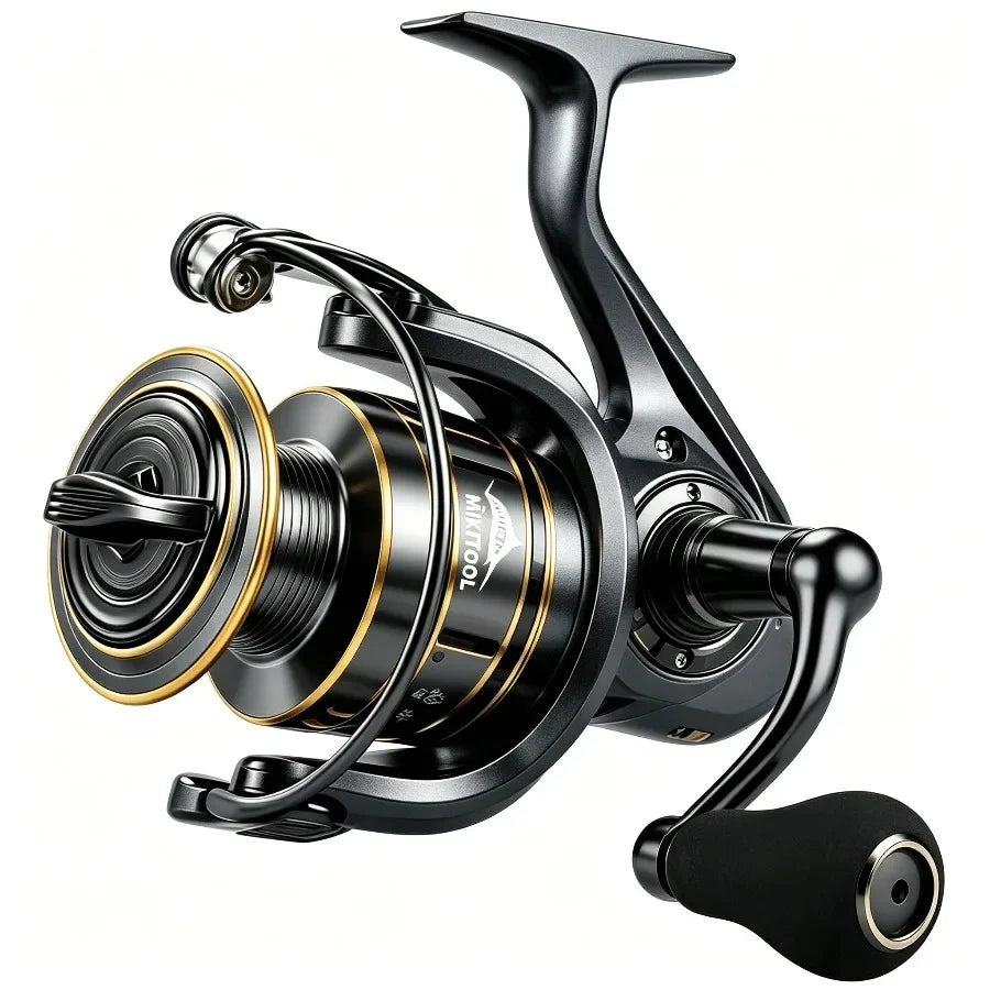 Spinning Reel, 9+1 BB Incredibly Smooth Fishing Reels, Carbon Fiber Ultralight Spinning Reels Stainless Steel Main Shaft Saltwat