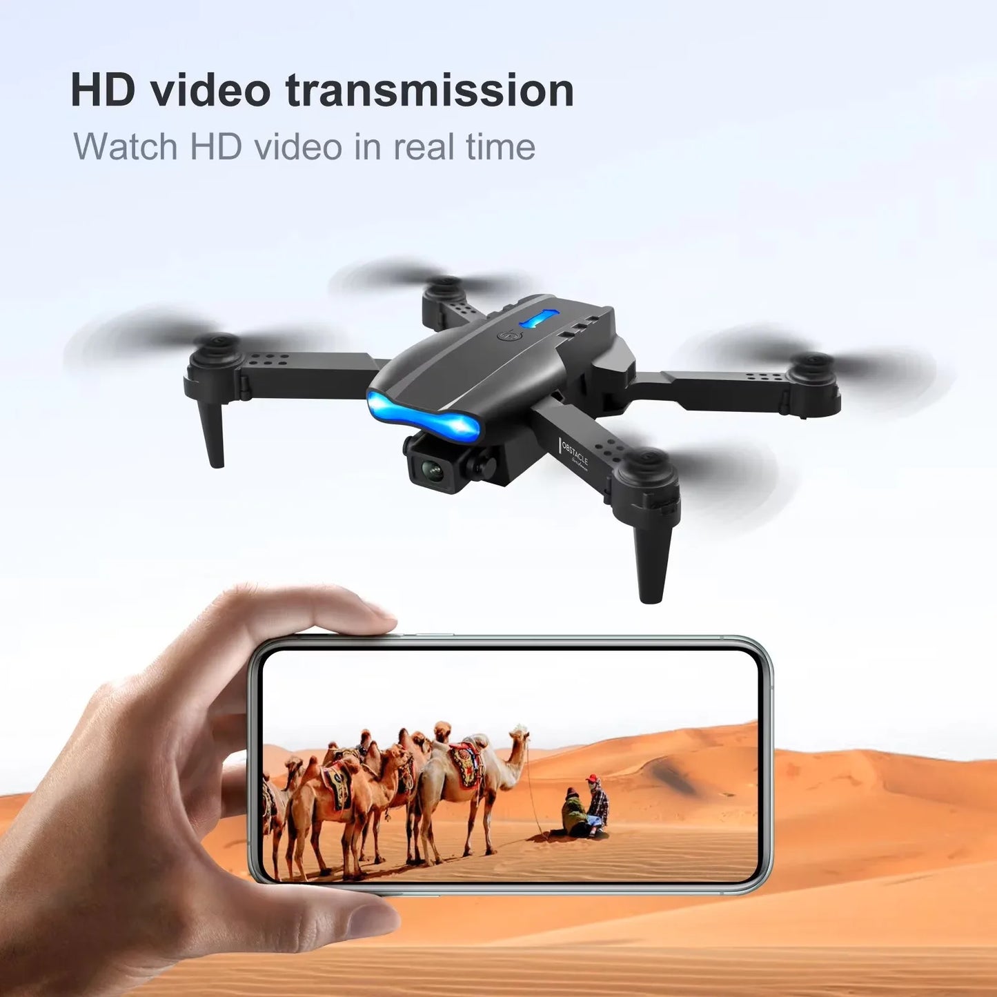Foldable Drone With Dual Cameras 8K Screen Return To Home