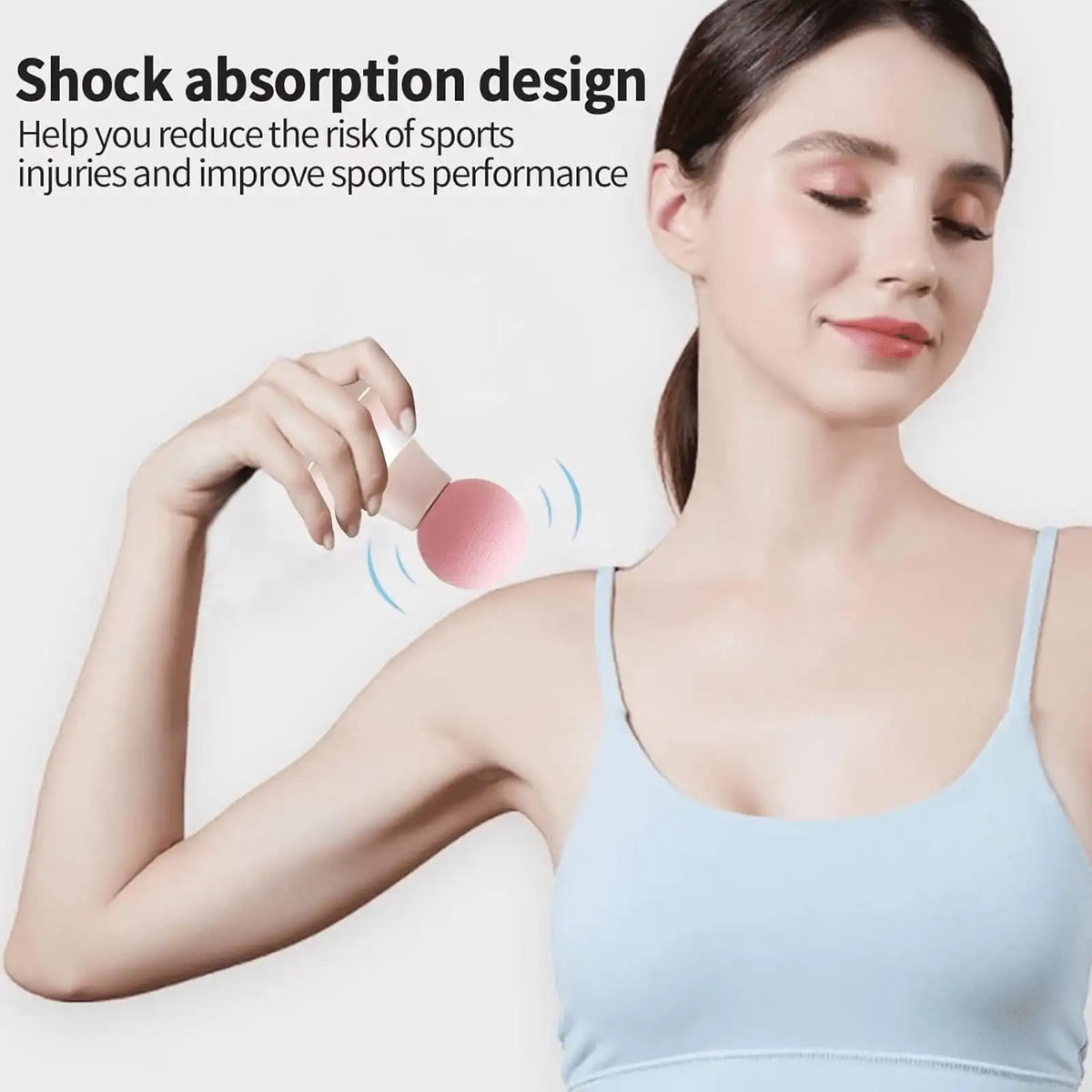 FORICOM Mini Massage Gun Deep Tissue, Lightweight Handheld Percussion Massager for Travel and Office Use-Pink body massager massager gun massage apparaat elektrisch